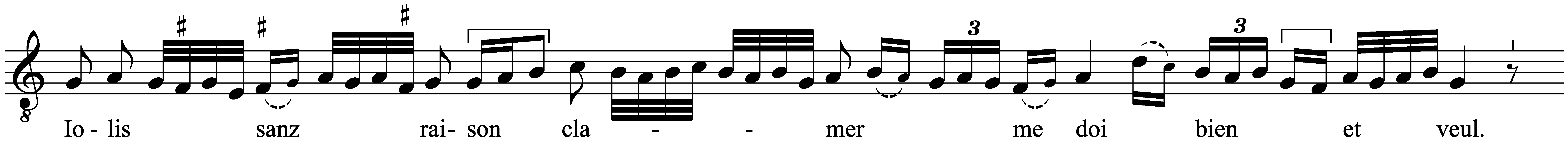 Work musical notation